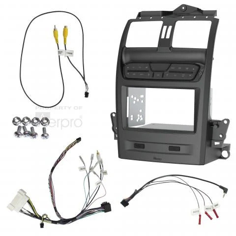 Facia Kit Double Din Gun Metal Install Kit Suits Falcon BA BF Territory SX SY FP9750GK