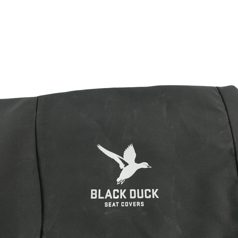 Black Duck Canvas Seat Covers Suits Hyundai Mighty Trucks 2022-On Black