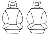 Esteem Velour Seat Covers Set Suits Mazda 626 Estate 7S Wagon 1/1988-12/1997 2 Rows