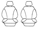 Esteem Velour Seat Covers Set Suits Mazda 626 Super Deluxe 4 Door Sedan 1983-1986 2 Rows