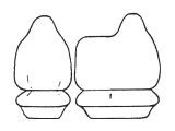 Custom Made Esteem Velour Seat Covers Suits Mazda E1600 Van 1983 3 Rows