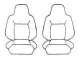 Custom Made Esteem Velour Seat Covers Suits Mazda RX7 Turbo Coupe 1988-1992 1 Row