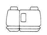 Esteem Velour Seat Covers Set Suits Mitsubishi Challenger Wagon 2/1998-11/2009 2 Rows