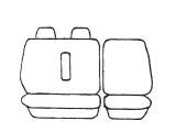 Custom Made Esteem Velour Seat Covers Suits Mitsubishi Delica Limited 8 Seater L300 / L200 Van 2002-2005 3 Rows