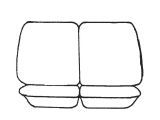 Esteem Velour Seat Covers Set Suits Mitsubishi Pajero LWB GL/GLX V6 3000 Wagon 1991-1992 3 Rows