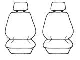 Esteem Velour Seat Covers Suits Nissan Sunny 2 Door Coupe 1979-1981 1 Row