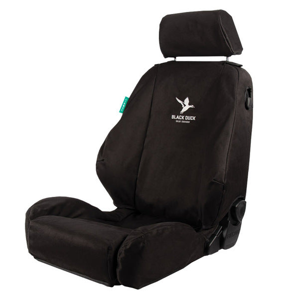 Black Duck 4Elements Black Seat Covers Suits Holden Colorado MY14 LX/MY15 LS Single Cab 9/2013-2020