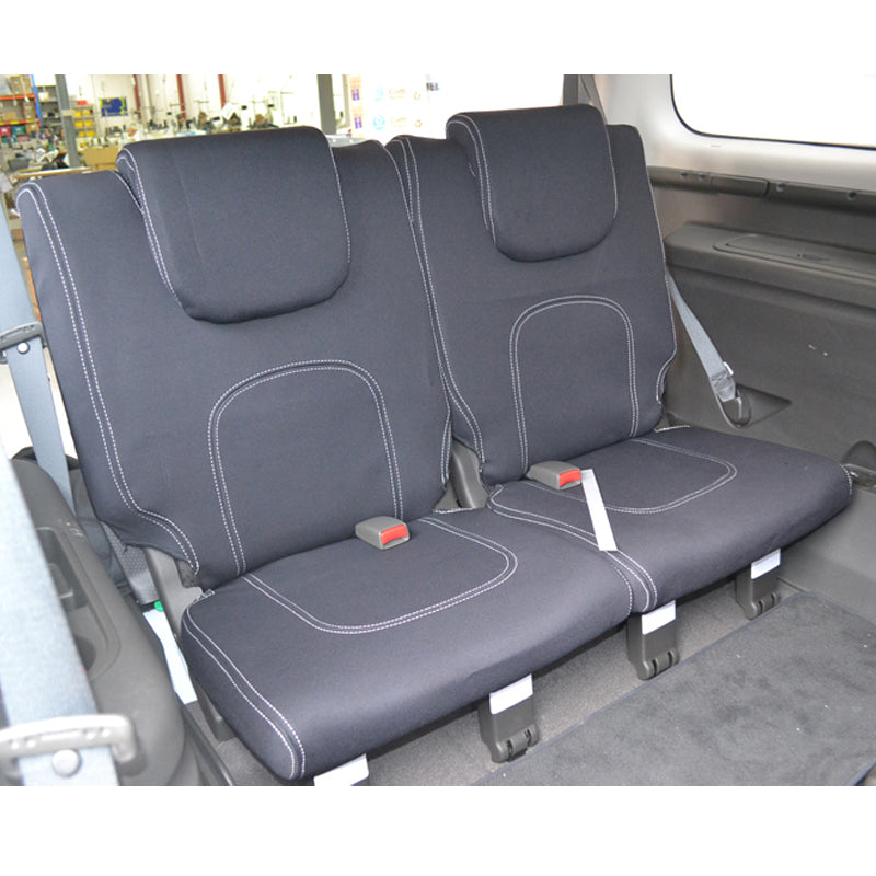 Wet Seat Neoprene Seat Covers suits Toyota Landcruiser 76 Series Wagon 3/2007-On Black