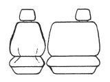 Custom Made Esteem Velour Seat Covers suits Toyota Landcruiser LC78 Troop Carrier Ute 7/2007-On 2 Rows