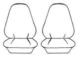 Custom Made Esteem Velour Seat Covers Suits Ford Fairlane ZC / ZD Sedan 1967-1972 2 Rows