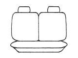 Esteem Velour Seat Covers Set Suits Ford Laser TX3 2 Door Hatch 1985-1989 2 Rows