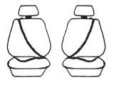 Custom Made Esteem Velour Seat Covers Suits Ford Laser TX3 4WD Turbo 2 Door Wagon 1987-1989 2 Rows