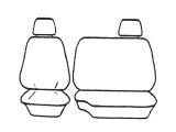 Custom Made Esteem Velour Seat Covers Suits Ford Maverick STD 6S LWB Wagon 1988 2 Rows