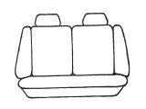 Esteem Velour Seat Covers Set Suits Ford Meteor GL Wagon 1986-1988 2 Rows