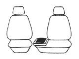 Custom Made Esteem Velour Seat Covers Suits Ford Spectron XLT / XLT Van 1983-02/1987 3 Rows