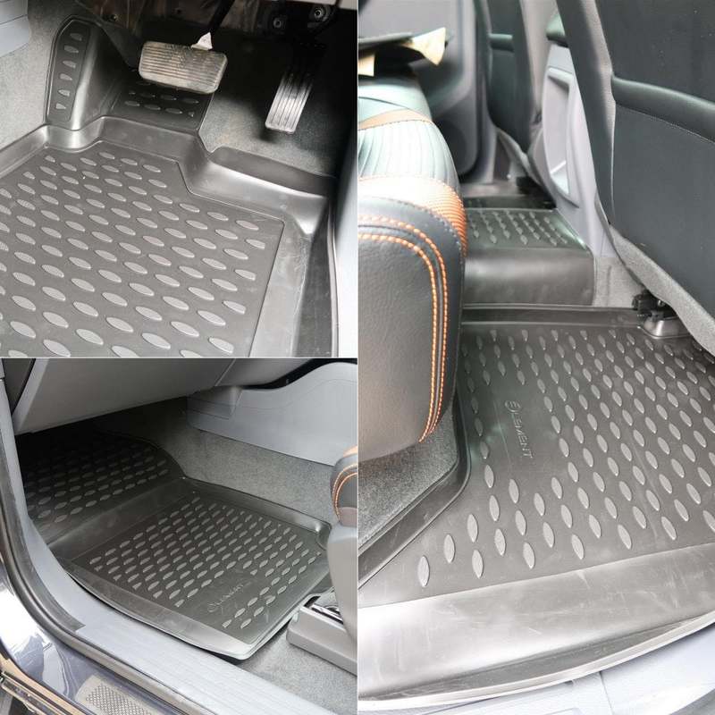 3D Rubber Floor Mats Suits Nissan Qashqai 2014-On 4 Piece EXP.NLC.36.50.210k(RSA)