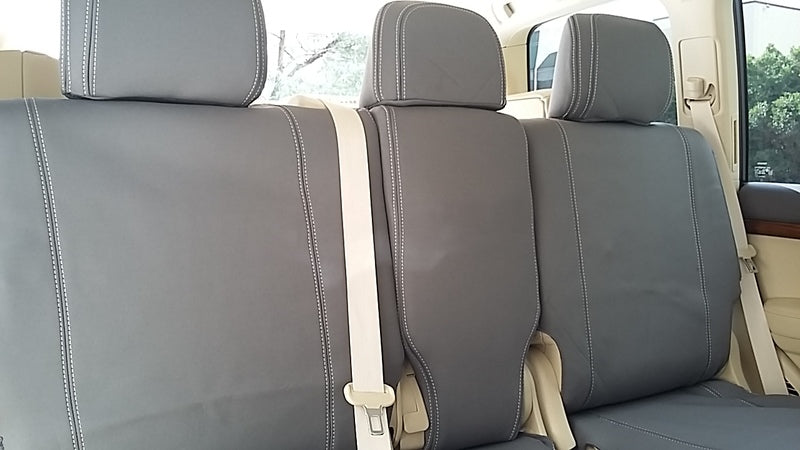 Wet Seat Grey Neoprene Seat Covers suits Toyota Landcruiser 200 Series Sahara/VX & 60th Anni Wagon 10/2007-9/2015