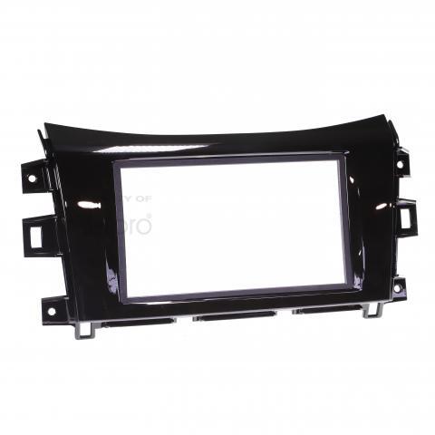 Double Din Facia Kit Fits Nissan Navara NP300 ST/ST-X Black 2015-On FP9309