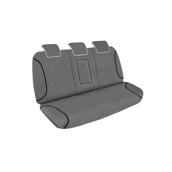 Tradies Full Canvas Seat Covers Suits Ford Ranger Raptor PX3 Dual Cab 9/2018-04/2022 Grey