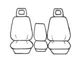 Custom Made Esteem Velour Seat Covers Suits Holden Commodore VS / VX / VY Ute 1997-2002 1 Row