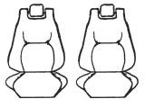 Custom Made Esteem Velour Seat Covers Suits Holden Monaro 2 Door Hatch 2002-2005 2 Rows