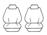 Esteem Velour Seat Covers Set Suits Holden Statesman Sedan 1999 2 Rows