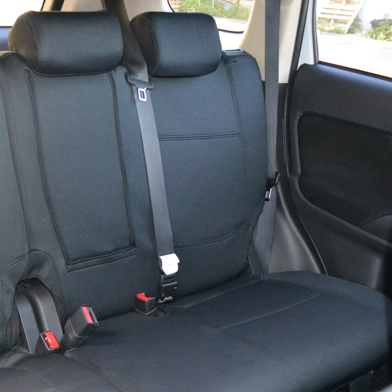 Wet Seat Black Neoprene Console & Seat Covers Suits Isuzu D-Max LSM/LSU-X-Terrain 7/2020-On Dual Cab Black Stitching