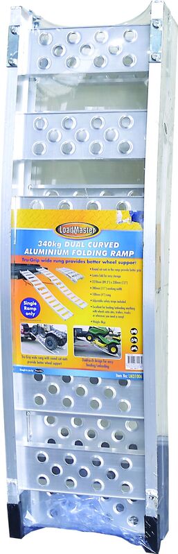 Ramp Dual Curved  Folding Type Aluminium 1pc Loading 340 Kg LM31006