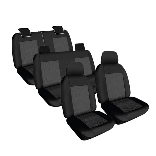 Weekender Jacquard Seat Covers suits Toyota Prado 150 Series GX 7 Seater 6/2021-7/2024 Waterproof