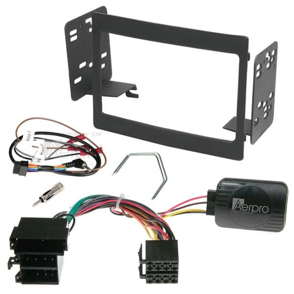 Facia Kit Double Din Black suits Commodore VY VZ, Statesman 2003-2006, Monaro 2003-2005 FP9056K