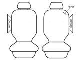 Velour Seat Covers Land Rover Discovery 4 MY10 4 Door Wagon 10/2009-11/2012 2 Rows