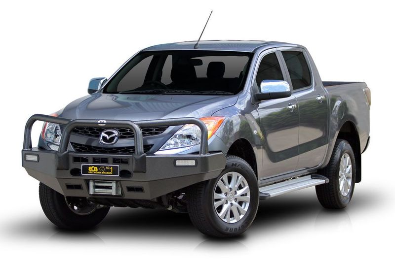 ECB Bull Bar Suits Mazda BT-50 High Rise Big Tube Bullbar Winch Bar - ADR Compliant 10/2011-6/2020