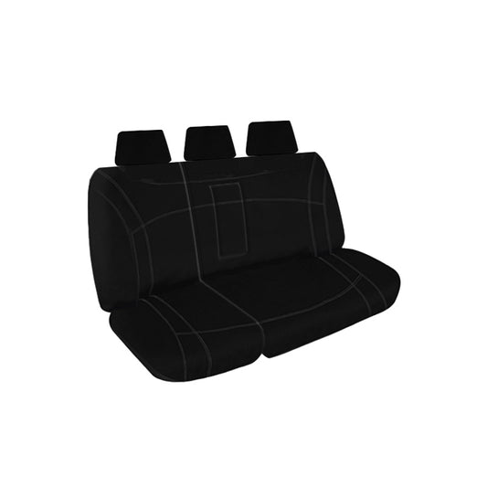 Getaway Neoprene Seat Covers Suits Mitsubishi Outlander (ZJ, ZK) ES, LS, XLS 5 Seater SUV 11/2012-11/2017 Black Stitch