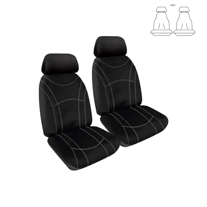 Getaway Neoprene Seat Covers Suits Isuzu D-max (TF) Single Cab/Space Cab Bucket Seats 5/2008-4/2012 Waterproof