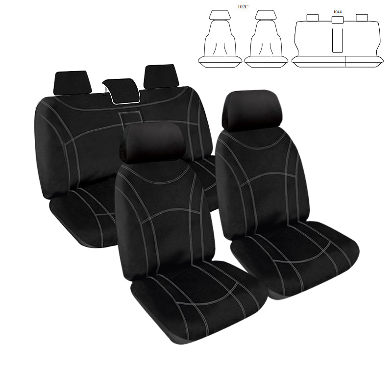 Getaway Neoprene Seat Covers Suits Isuzu D-max Dual Cab 4X4 SX 2014-7/2020 Waterproof