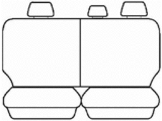 Outback Canvas Seat Covers suits Toyota Landcruiser 200 Series Wagon-GXL 11/2007-7/2021 Charcoal