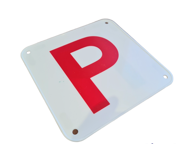 Plastic P Plates One Pair