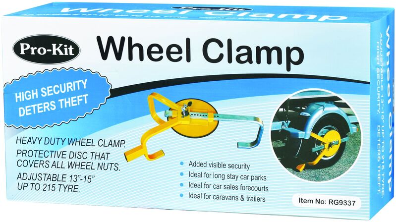 Wheel Clamp - With Protective Disc 13  - 15