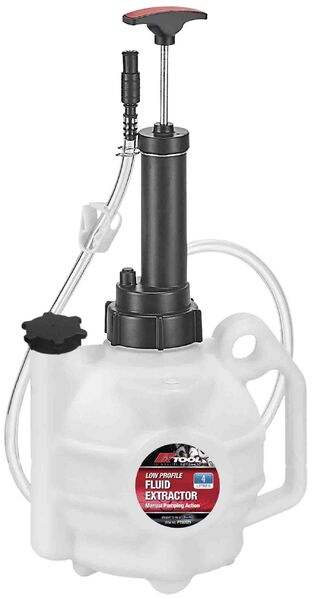 Oil Extractor - 4Ltr Low Profile With 2 Hoses. Pump Action Only