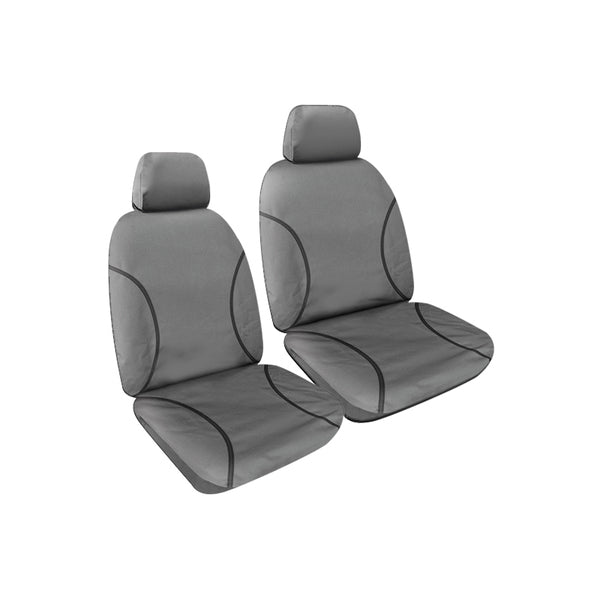 Tradies Full Canvas Seat Covers suits Toyota Landcruiser Wagon (100 Series) Snowy GXL/50th Anniversary GXL/GXL Adv/Kakadu/GXV/VX/Sahara 1998-2007 Grey