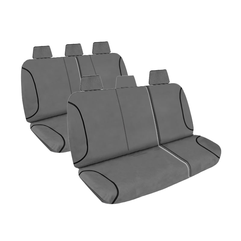 Tradies Canvas Seat Covers suits Toyota Landcruiser Wagon (200 Series) GXL/8 Seater 9/2007-6/2009 Grey