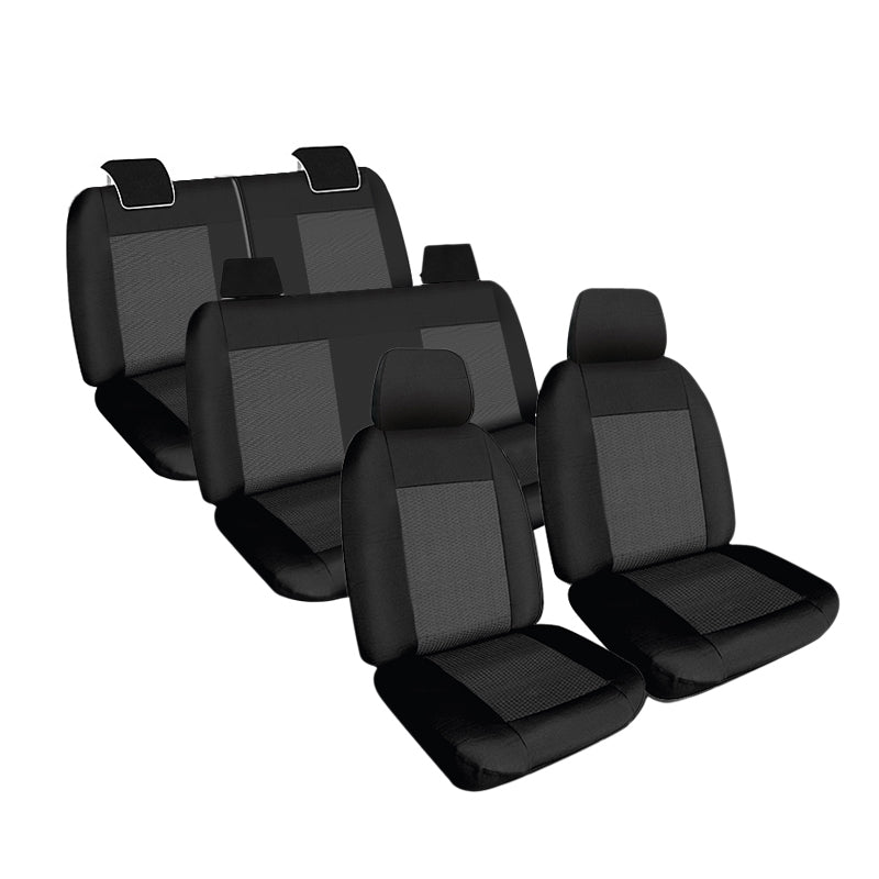 Weekender Jacquard Seat Covers Suits Holden Captiva (CG Series 2) CX/SX 7 Seater 3/2011-2012 Waterproof