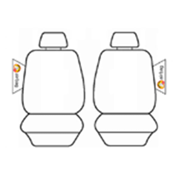 Seat Covers suits Isuzu D-Max/Mazda BT-50 Dual Cab 7/2020-On Wet n Wild Neoprene